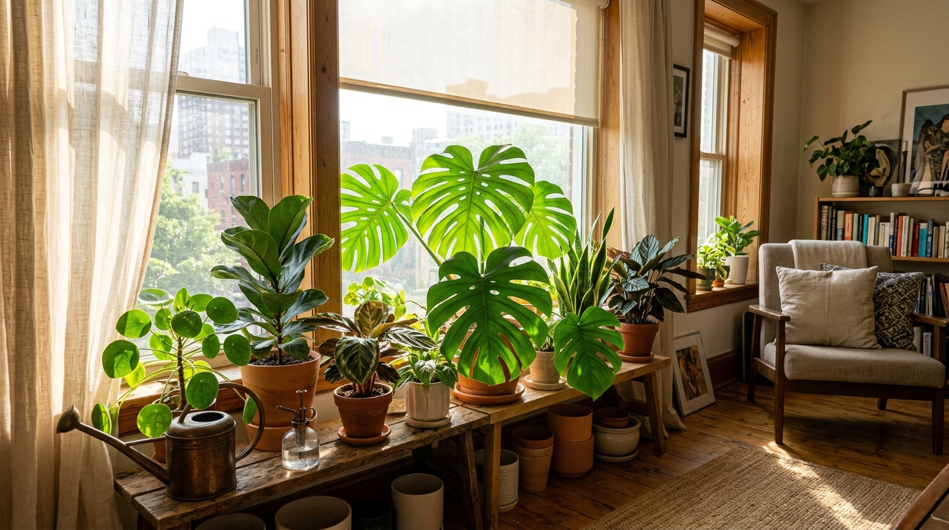 Indoor plant care guide for hot weather