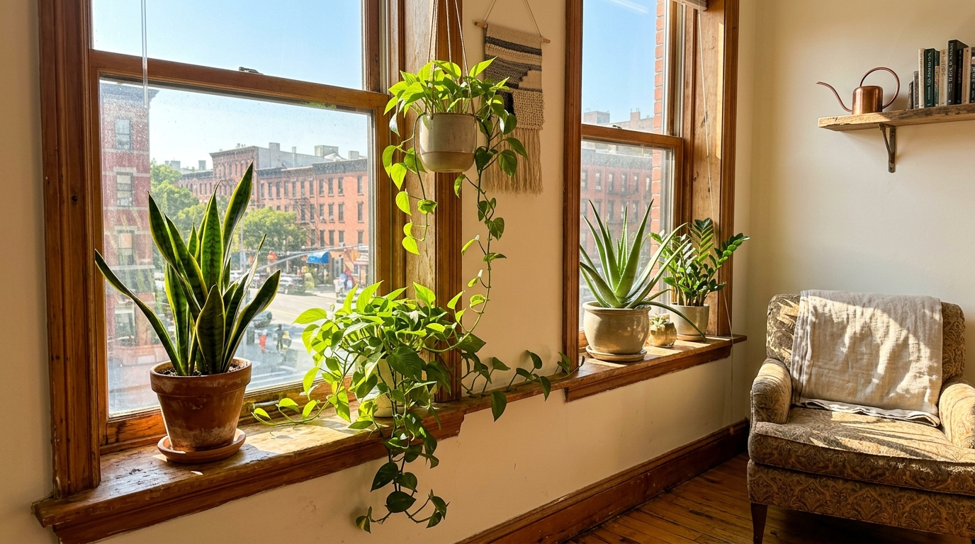 Easy-to-Grow Indoor Plants for Apartments Without AC