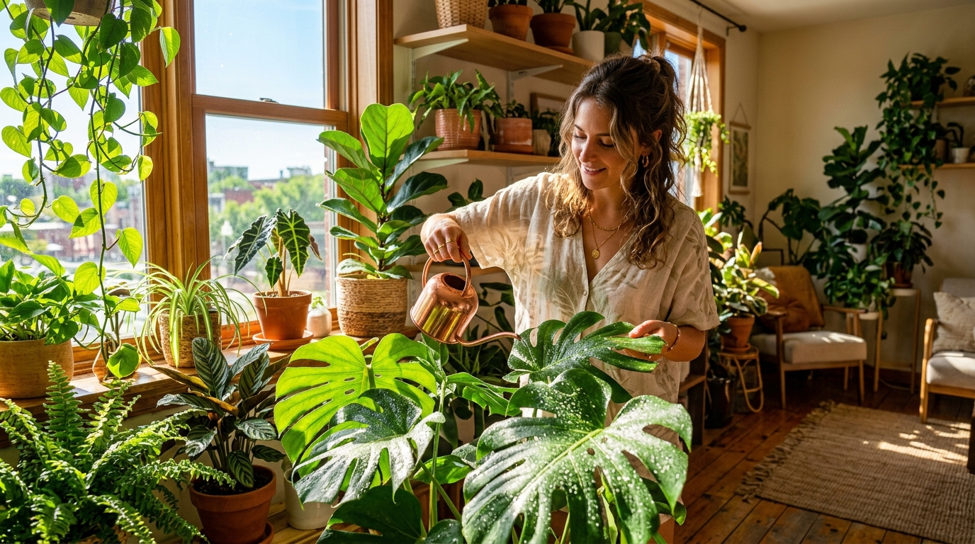 How to Water Your Indoor Plants Properly in Extreme Heat
